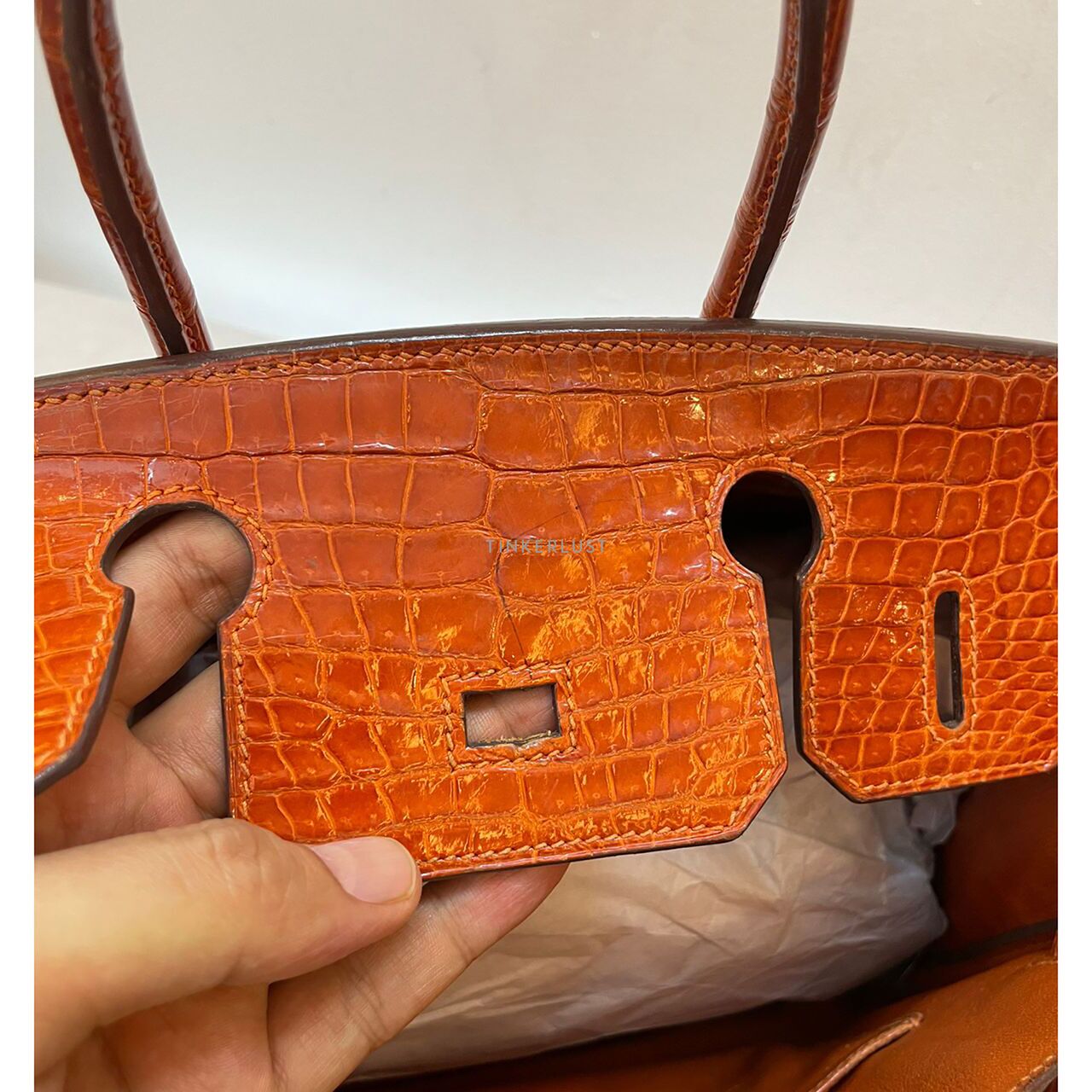 Orange crocodile birkin bag hotsell